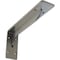 Ekena Millwork Embrey Steel Bracket, Hammered Silver 2"W x 10"D x 4 3/4"H BKTM02X10X04EBHSV - alternate 1